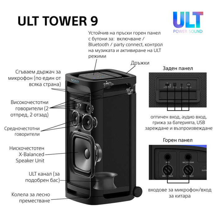 Аудио система SONY SRS-ULT900DC ULT TOWER 9
