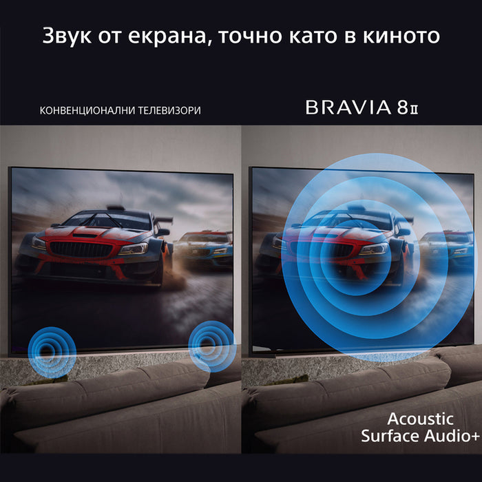 Телевизор SONY BRAVIA 8 II K-65XR8M2 4K Ultra HD OLED GOOGLE TV, 65.0 ", SMART TV