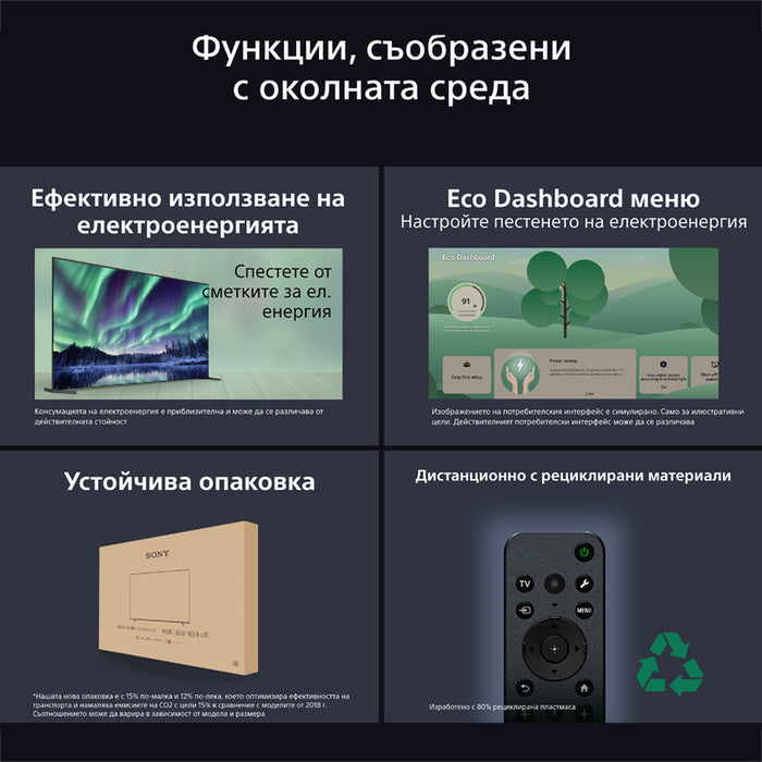 Телевизор SONY BRAVIA 8 II K-65XR8M2 4K Ultra HD OLED GOOGLE TV, 65.0 ", SMART TV