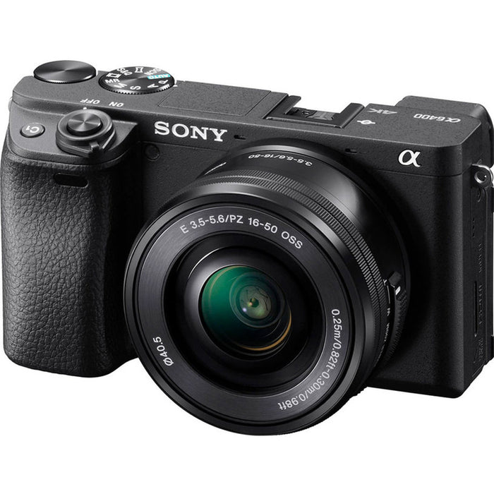Безогледален фотоапарат SONY ALPHA ILCE6400AKB 24.2 MPx, WI-FI, MIRRORLESS