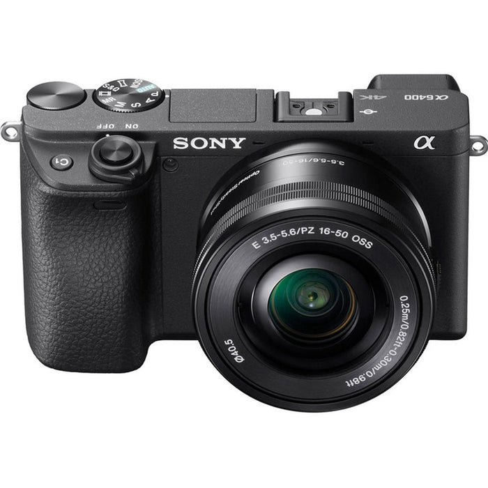 Безогледален фотоапарат SONY ALPHA ILCE6400AKB 24.2 MPx, WI-FI, MIRRORLESS