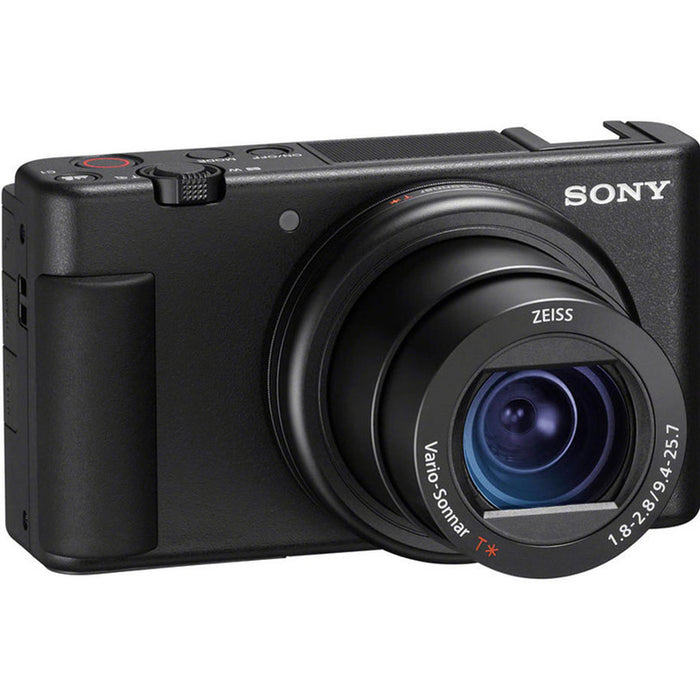 Цифров фотоапарат SONY ALPHA ZV1AB 24-70MM 20.1 MPx, ОПТИЧНО ПРИБЛИЖЕНИЕ 2.7, WI-FI, ЧЕРЕН
