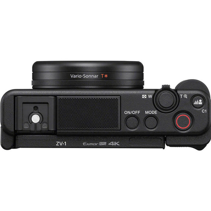 Цифров фотоапарат SONY ALPHA ZV1AB 24-70MM 20.1 MPx, ОПТИЧНО ПРИБЛИЖЕНИЕ 2.7, WI-FI, ЧЕРЕН