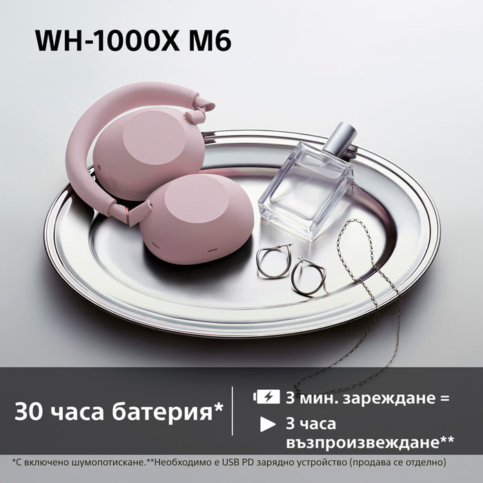 Стерео слушалки SONY WH1000XM6P