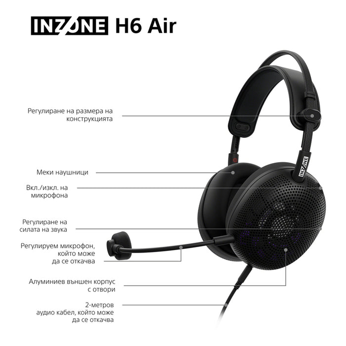 ЖИЧНИ СЛУШАЛКИ SONY INZONE H6 AIR PS5 SONY MDR-G600B