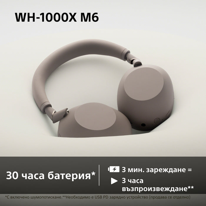 Стерео слушалки SONY WH1000XM6T