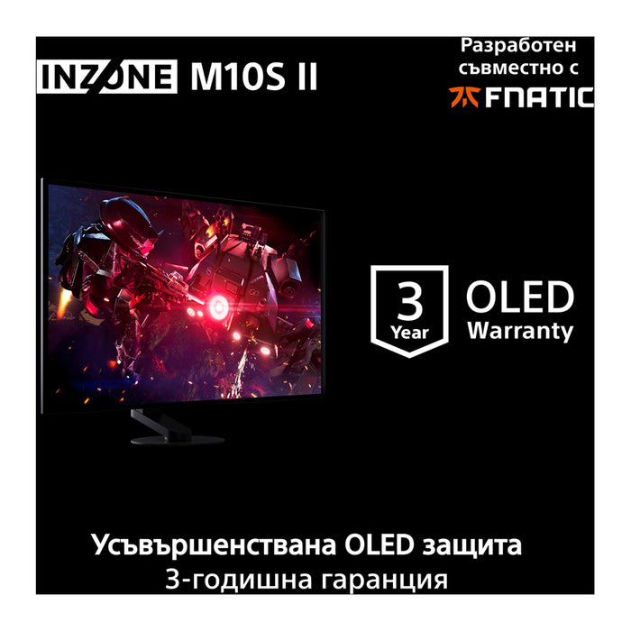 Монитор SONY INZONE M10S II SDM27Q102B 0.229 мм, 178°/178°, OLED, 26.5 ", 67.3 см, 2560x1440, 540.00 Hz, 0.02 ms, HDMI, DisplayPort, BLACK