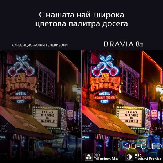 Телевизор SONY Bravia K55XR8M25BP, 55"(139 см), QD-OLED, 4K Ultra HD, Smart TV (Google TV) 2025