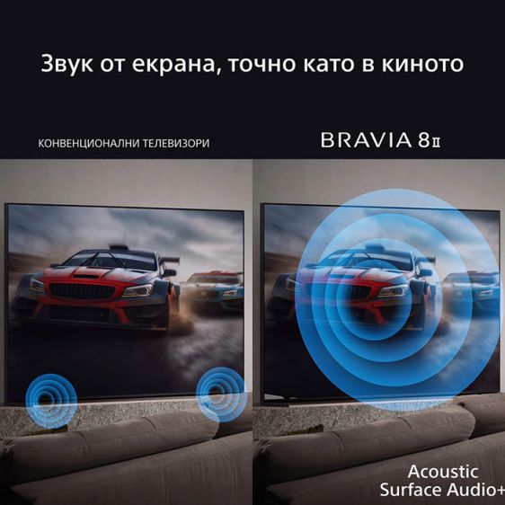 Телевизор SONY Bravia K55XR8M25BP, 55"(139 см), QD-OLED, 4K Ultra HD, Smart TV (Google TV) 2025