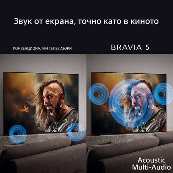 Телевизор SONY Bravia 5 K65XR59B, 65"(164 см), Mini LED, 4K Ultra HD, Smart Google TV