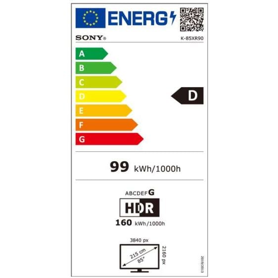 Телевизор SONY Bravia 9 K85XR90PAEP, 85" (215 см), XR Processor, Mini LED(QLED), 4K Ultra HD, Smart Google TV, (2024)