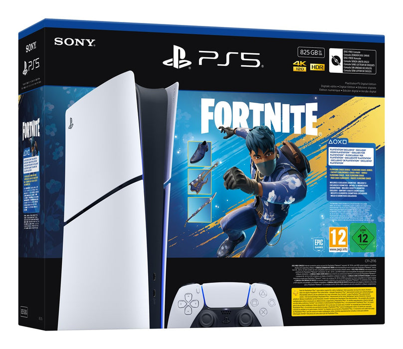 Конзола Sony PlayStation 5 Slim + Fortnite Blooming Chaos