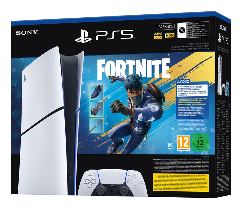 Конзола Sony PlayStation 5 Slim + Fortnite Blooming Chaos