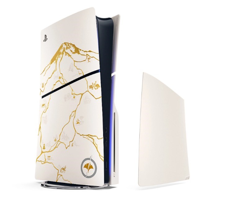Конзола Sony PlayStation 5 - Ghost of Yotei Gold Limited Edition Bundle (моделна група - slim)