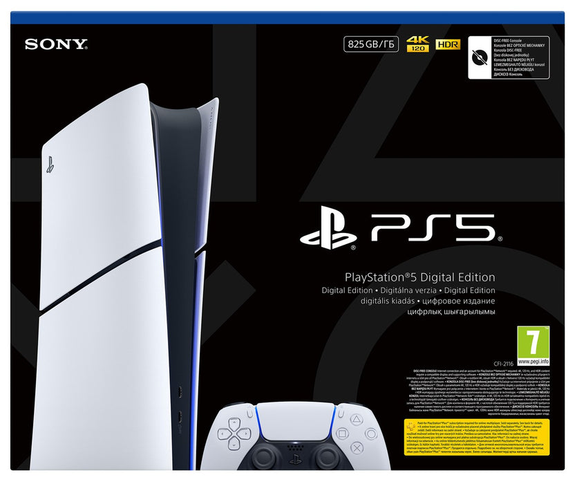 Конзола SONY PS5 Digital Edition 825GB + 2 контролера за DS5