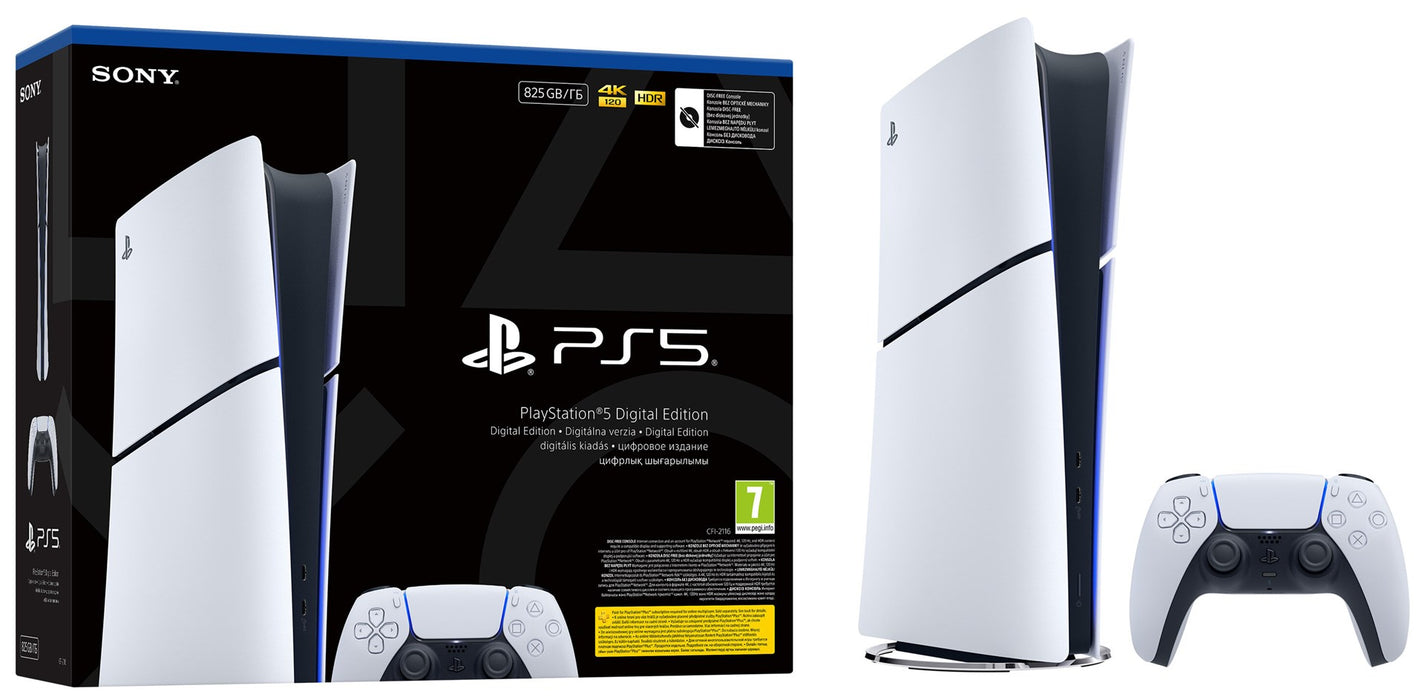 Конзола SONY PS5 Digital Edition 825GB + 2 контролера за DS5