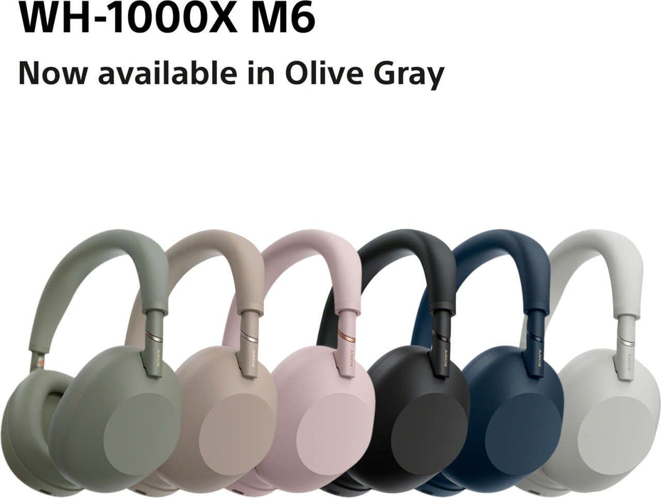 Безжични слушалки Sony - WH-1000XM6, ANC, зелени