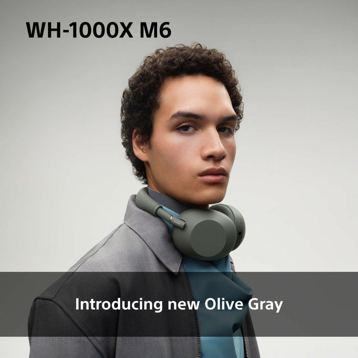 Безжични слушалки Sony - WH-1000XM6, ANC, зелени