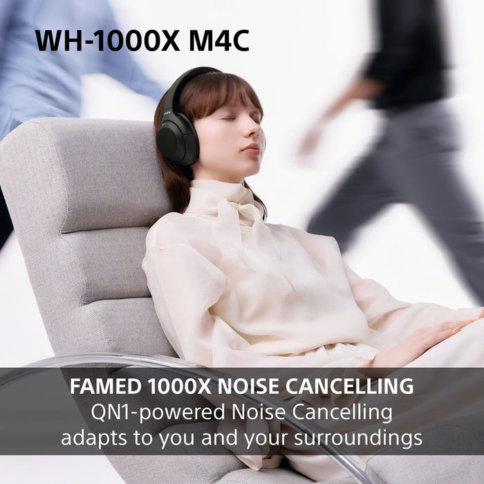 Безжични слушалки Sony - WH-1000XM4C, черни