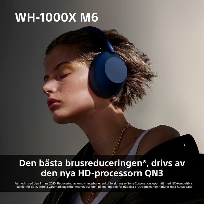 Блутут слушалки Sony WH1000XM6L.CE7 Син Черен Midnight Blue