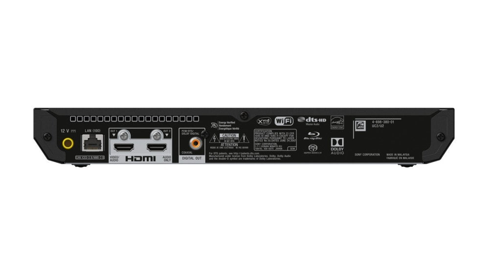 Player, Sony UBP-X700 Blu-Ray player, black