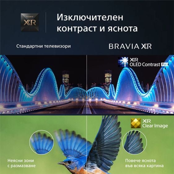 Телевизор SONY Bravia XR OLED XR55A80L, 55”(139 см), Class A80L, 4K Ultra HD, HDR, Google TV, (2023)