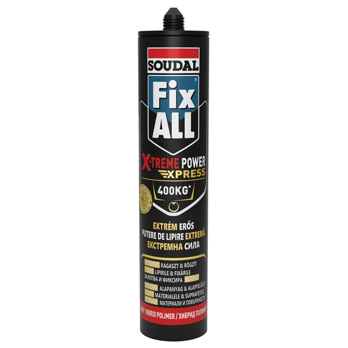 МОНТАЖНО ЛЕПИЛО FIX ALL XTREME POWER EXPRESS 290 G SOUDAL