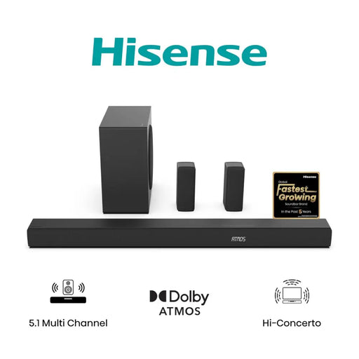 Soundbar система Hisense AX5100Q 580 W Черен