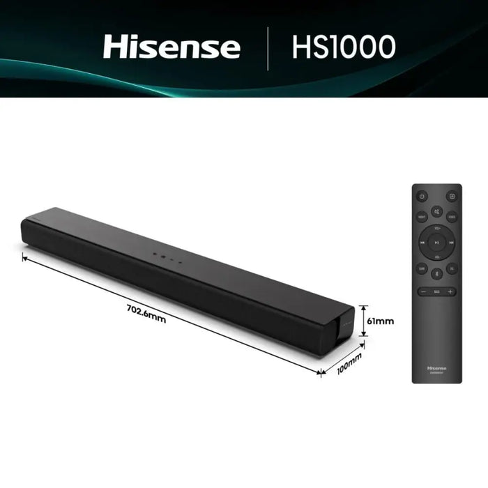 Soundbar система Hisense HS1000 120W Черен 120 W
