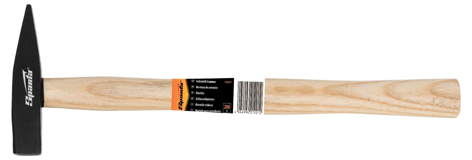 Чук Sparta - с дървена дръжка, 200 g, квадратно чело