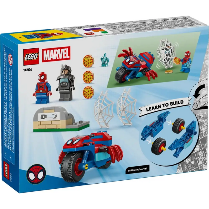 LEGO MARVEL 11206 Спайди на мотоциклета си срещу Рино