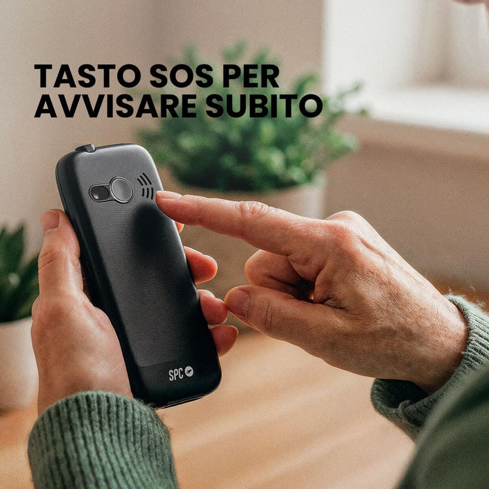 Мобилен телефон за по-възрастни хора SPC 2344N Черен 64 GB 2,4"