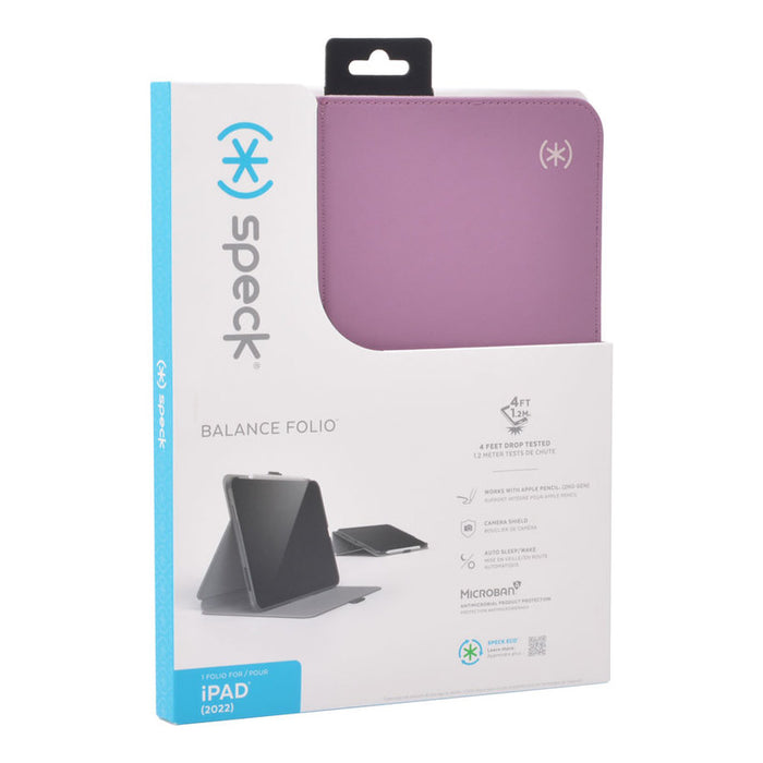 КАЛЪФ ЗА ТАБЛЕТ SPECK BALANCE FOLIO ЗА APPLE IPAD 10.9'' 2022 PURPLE/PINK съвместим с Apple Pencil 1s