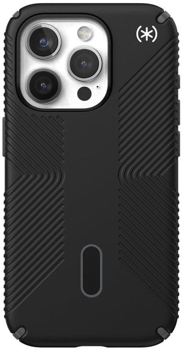 Калъф Speck - Presidio 2 Grip, iPhone 15 Pro, MagSafe ClickLock, черен