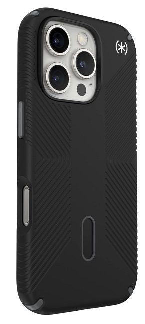 Калъф Speck - Presidio2 Grip, iPhone 16 Pro, MagSafe, черен