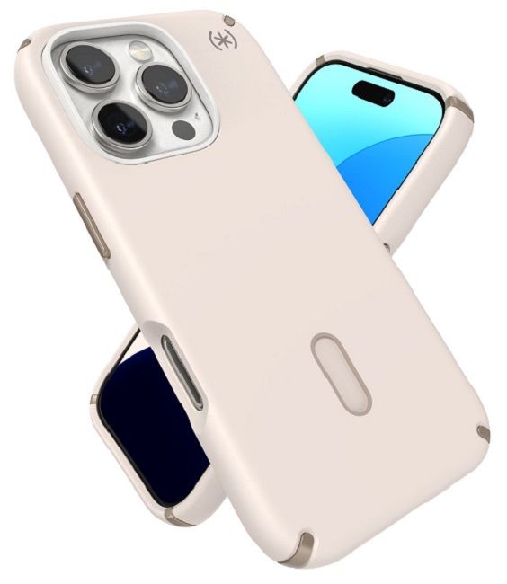 Калъф Speck - Presidio 2 Pro, iPhone 16 Pro, MagSafe, Bleached Bone
