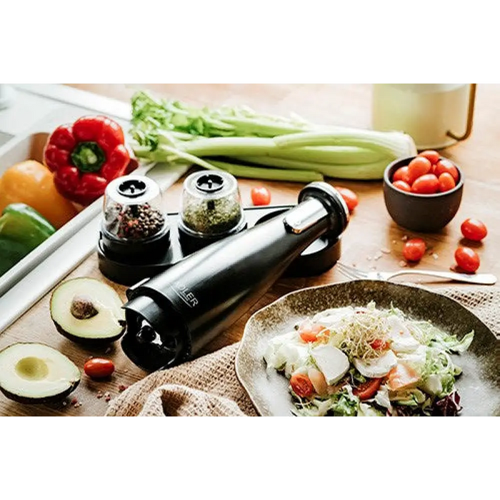 Spice Salt & Pepper Grinder - Set of 3 Grinders - USB Adler