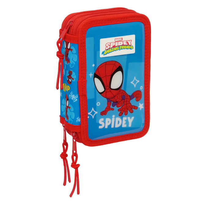 Пътническа Чанта Spider-Man Син Червен 12,5 x 19,5 x 5,5 cm 37 Части