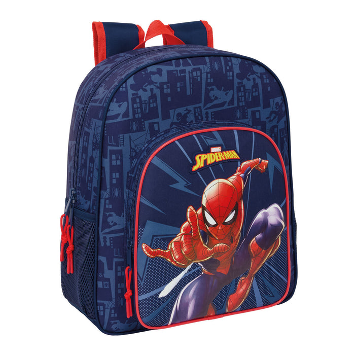 Училищна чанта Spider-Man Син 32 x 38 x 12 cm