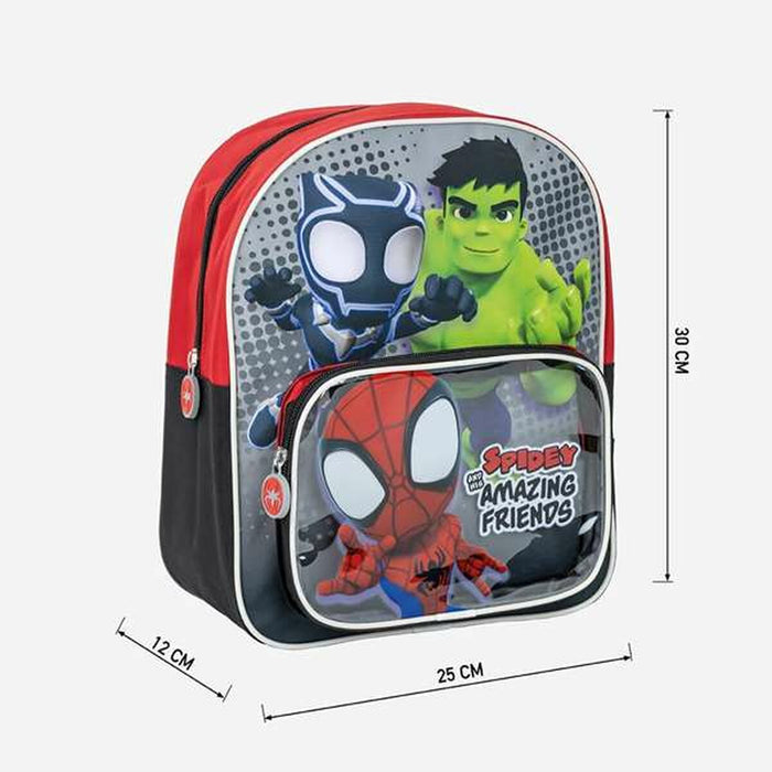 Училищна чанта Spidey Червен 25,0 x 30,0 x 1,2 cm