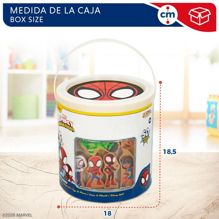 Playset Spidey Amazing Friends 50 Части 4 броя 8 x 9,5 x 1,5 cm