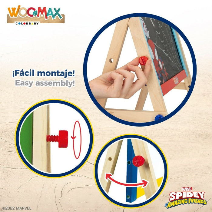 Дъска за Писане 2 в 1 Spidey 5 Части 4 броя 40 x 64,5 x 31,5 cm