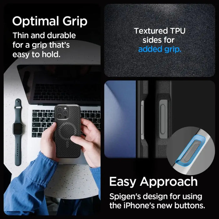 Spigen Core Armor Mag Case с MagSafe за iPhone 16 Pro