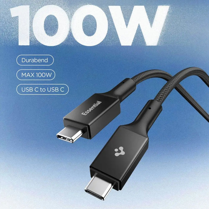 Spigen EB10010CC 100W 100 см кабел - черен