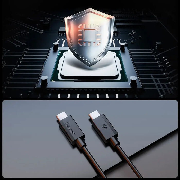 Spigen EB6010CC USB-C 60W Кабел 100 см - Черен