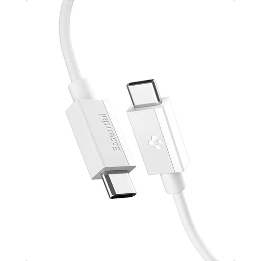 Spigen EB6020CC 60W кабел + USB-C / USB-C кабел 200 см - бял
