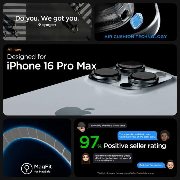 Spigen Enzo Aramid Mag Case с MagSafe за iPhone 16 Pro Max
