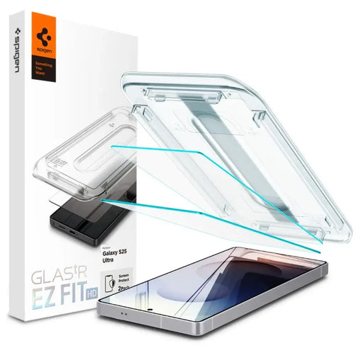 Spigen Glas.tR EZ FIT 2 пакета закалено стъкло за Samsung