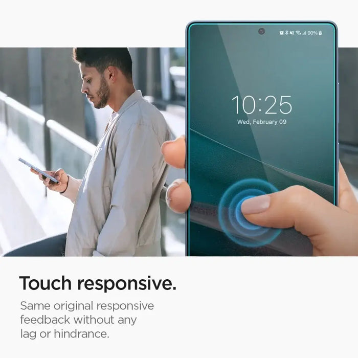 Spigen Glas.tR EZ FIT 2 пакета закалено стъкло за Samsung