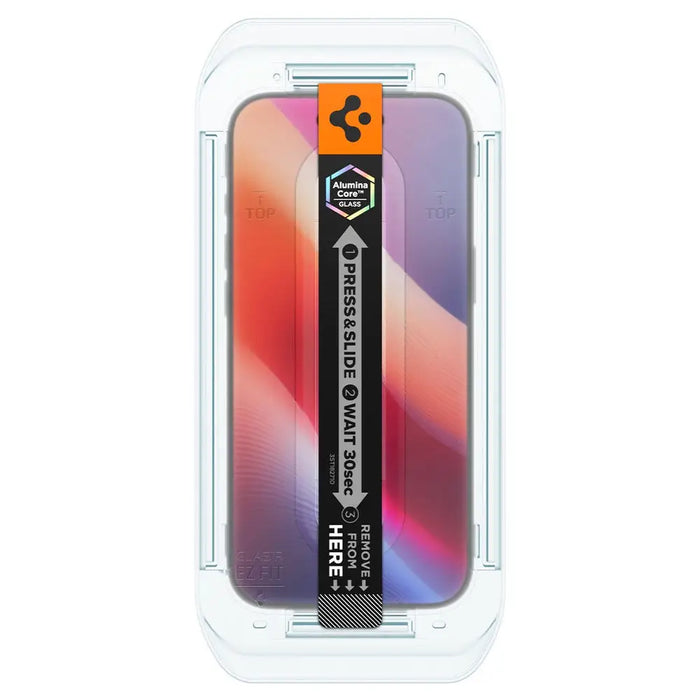 Spigen Glas.TR EZ Fit 2 пакета защитно стъкло за iPhone 17